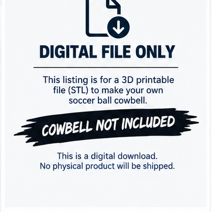 Soccer Ball Cowbell