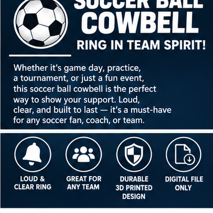 Soccer Ball Cowbell