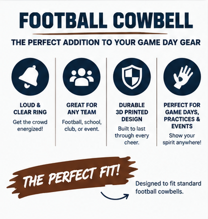 Football Cowbell (digital file only)