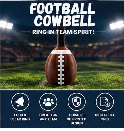 Football Cowbell (digital file only)
